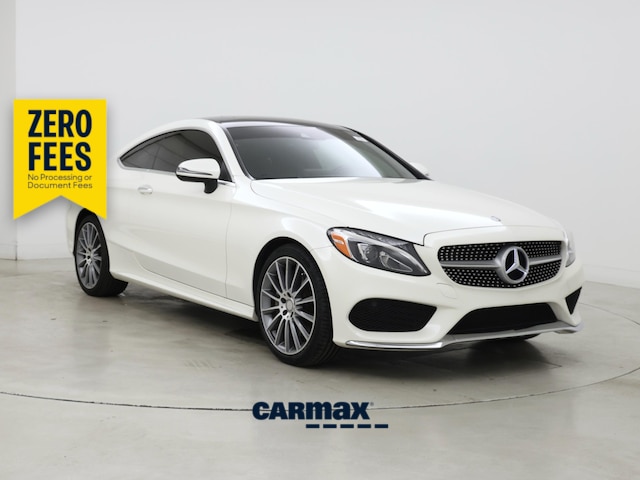 White 2017 Mercedes-Benz C-Class Coupe All-Wheel Drive Automatic