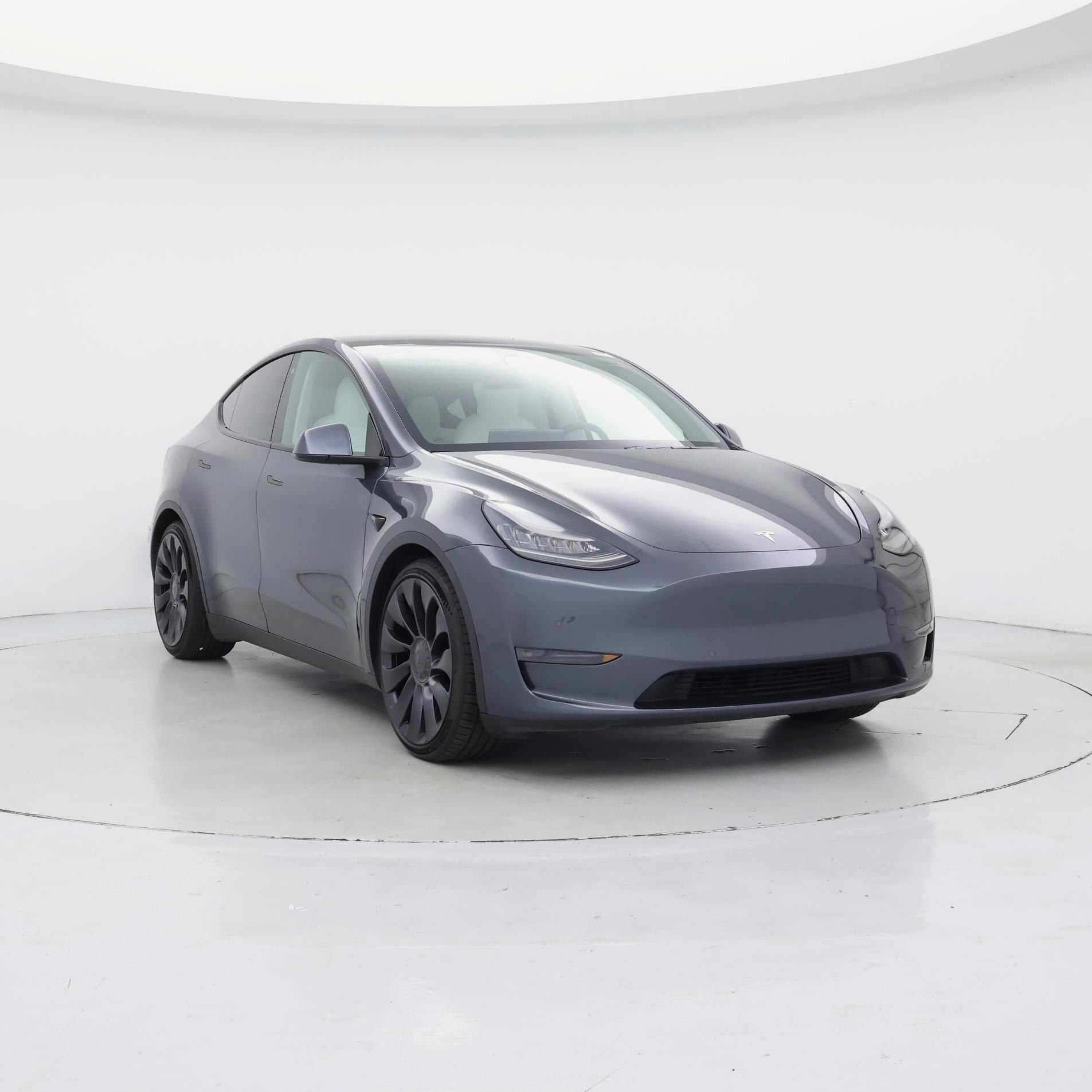 Gray 2020 Tesla Model Y SUV / Crossover All-Wheel Drive Automatic