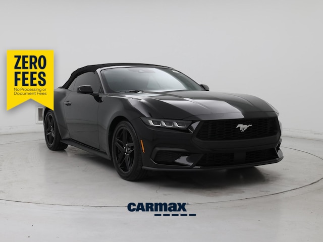 Black 2024 Ford Mustang Convertible Rear-Wheel Drive Automatic