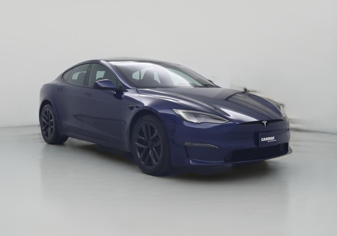 2022 Tesla Model S Long Range in Blue — CarMax photo