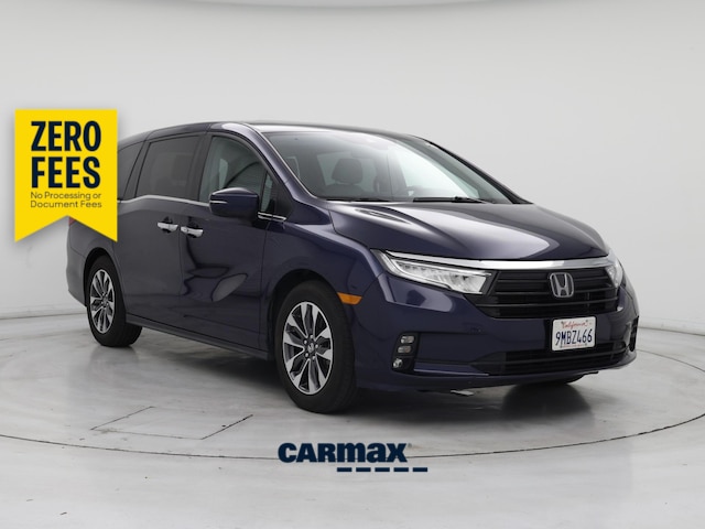 Blue 2022 Honda Odyssey Minivan Front-Wheel Drive Automatic