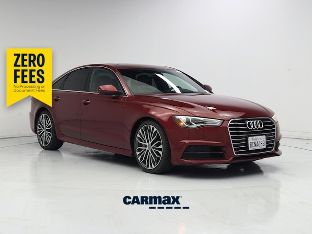 Red (Burgundy) 2017 Audi A6 Sedan Front-Wheel Drive Automatic