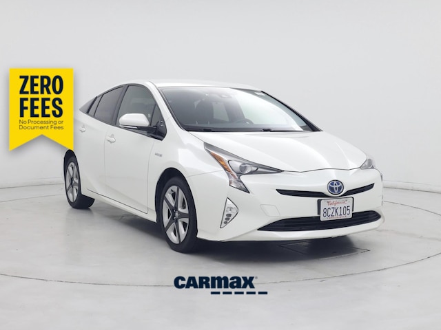 White 2016 Toyota Prius Hatchback Front-Wheel Drive Automatic