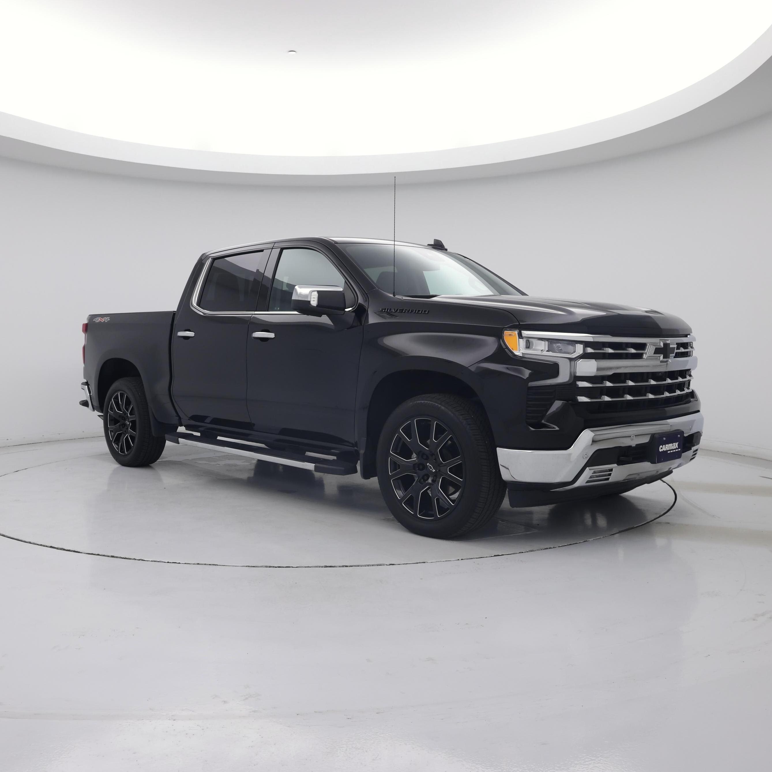 Black 2023 Chevrolet Silverado 1500 Pickup Truck Four-Wheel Drive Automatic