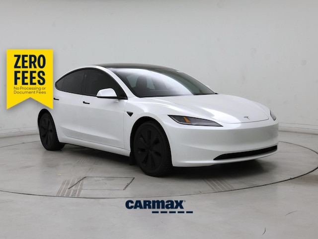 White 2024 Tesla Model 3 Sedan All-Wheel Drive Automatic