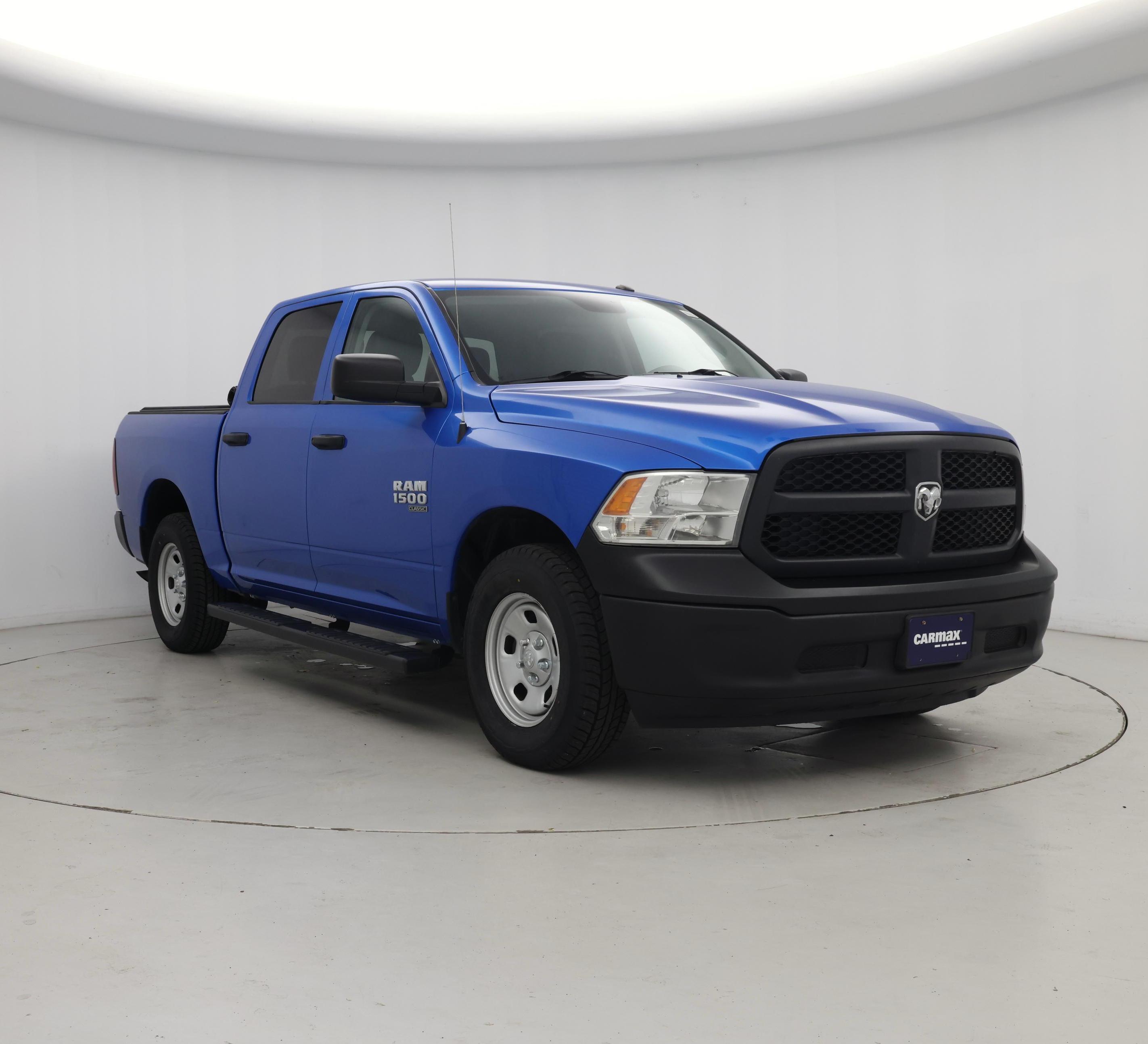 Blue 2021 RAM 1500 Pickup Truck Four-Wheel Drive Automatic