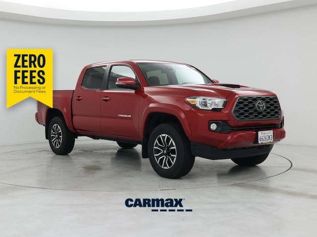 Red 2022 Toyota Tacoma Pickup Truck Four-Wheel Drive Automatic