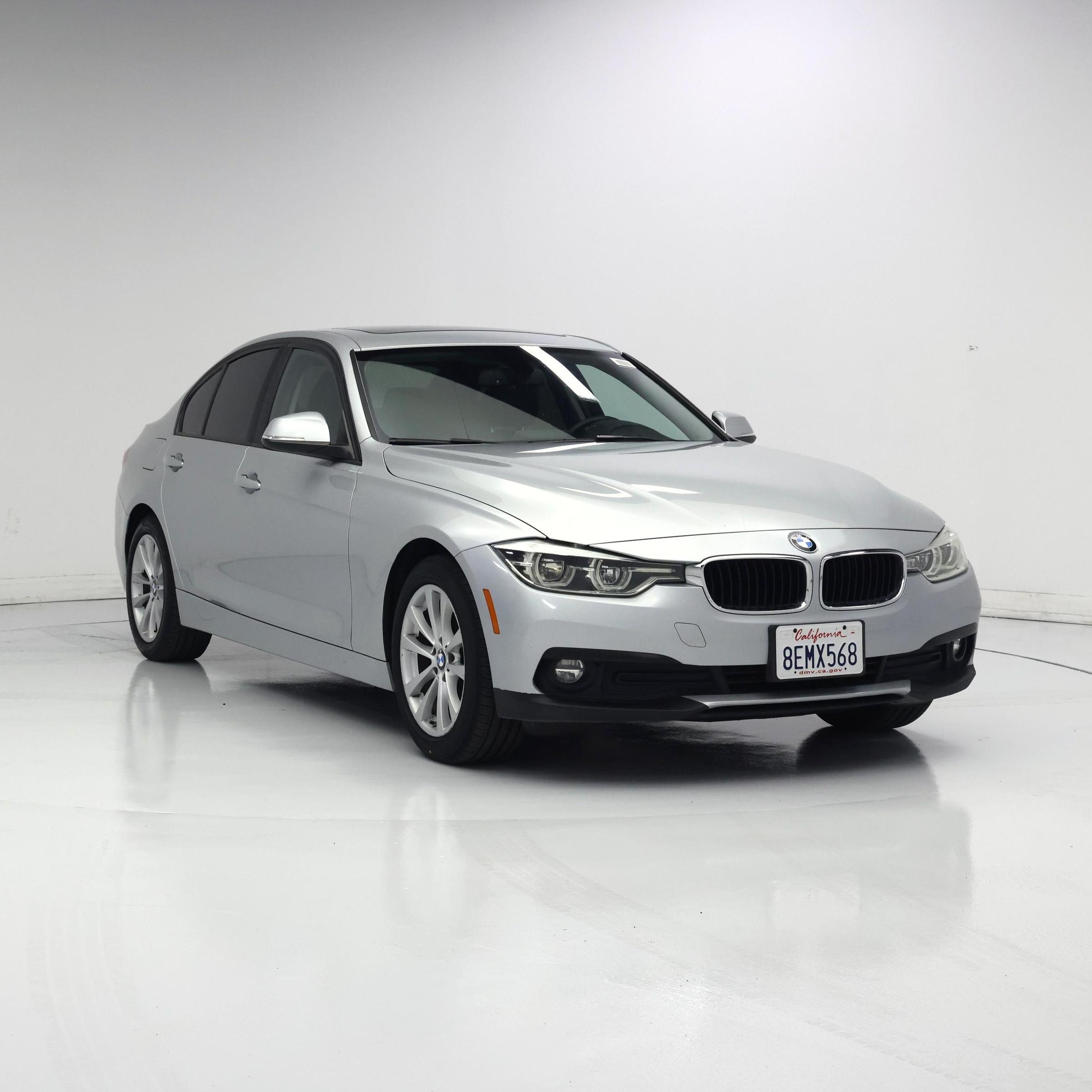 Silver 2018 BMW 3 Series Sedan Rear-Wheel Drive Automatic