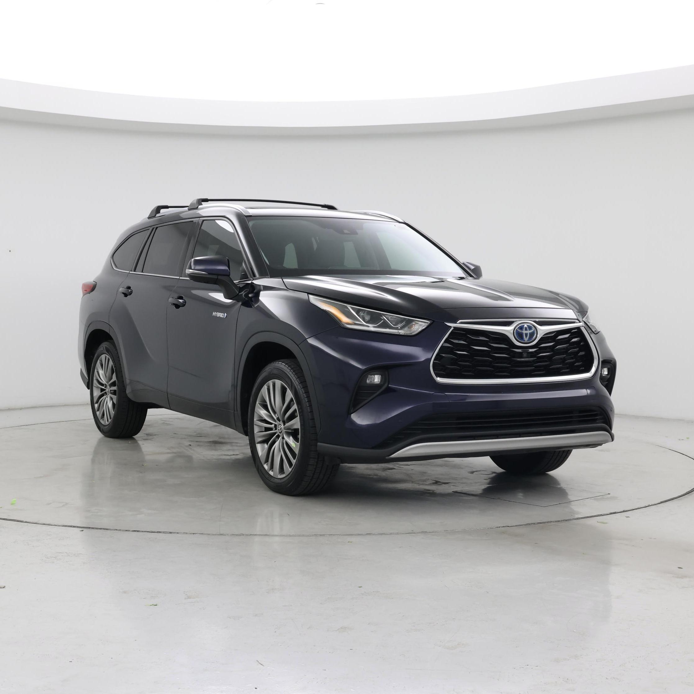 Blue 2020 Toyota Highlander Hybrid SUV / Crossover Front-Wheel Drive Automatic
