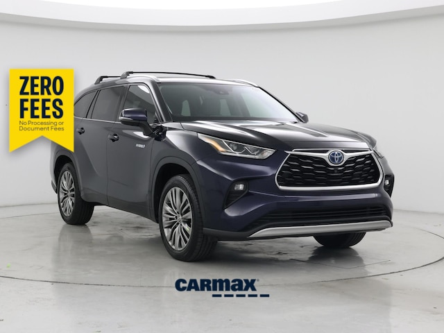 Blue 2020 Toyota Highlander Hybrid SUV / Crossover Front-Wheel Drive Automatic