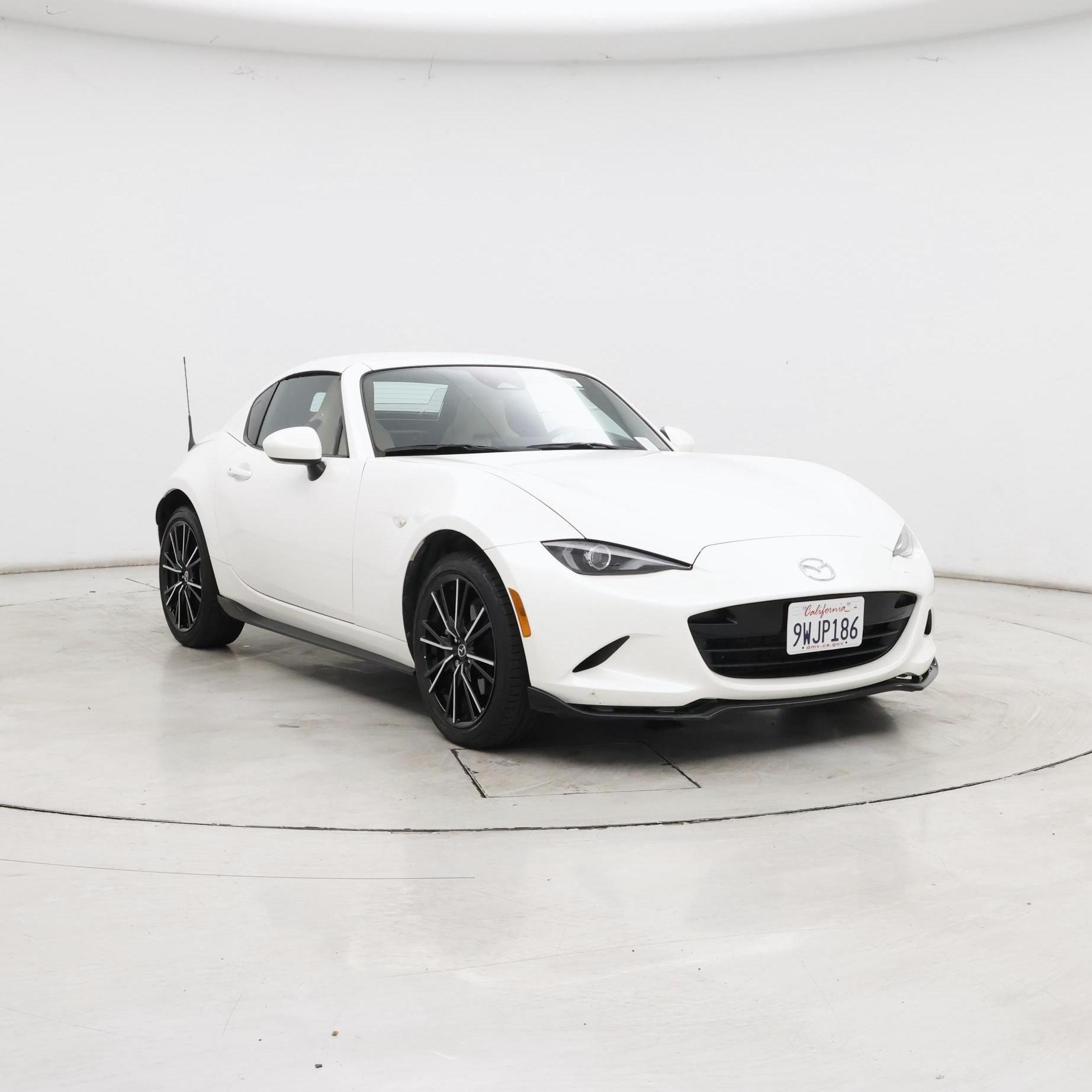 White 2025 Mazda MX-5 Miata Convertible Rear-Wheel Drive Manual