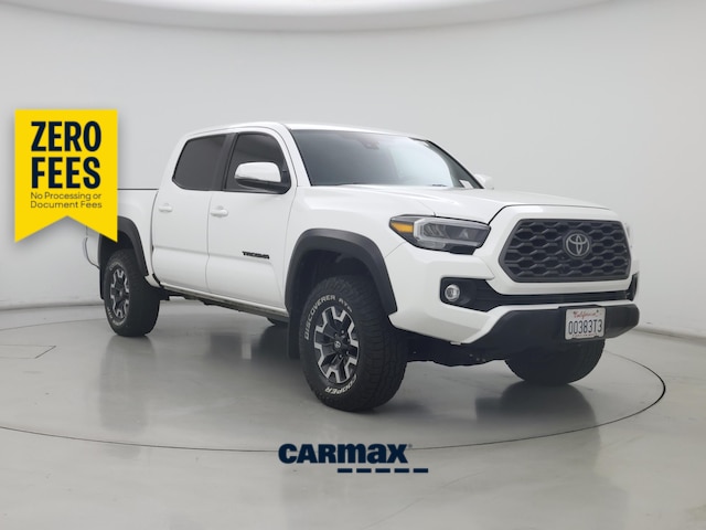 White 2023 Toyota Tacoma Pickup Truck Four-Wheel Drive Automatic