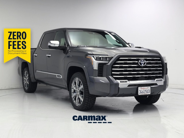 Gray 2023 Toyota Tundra Hybrid Pickup Truck Four-Wheel Drive Automatic