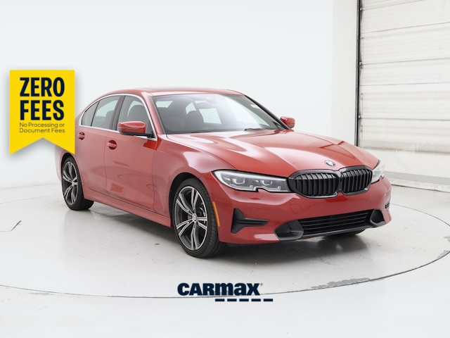 Red 2021 BMW 3 Series Sedan Rear-Wheel Drive Automatic
