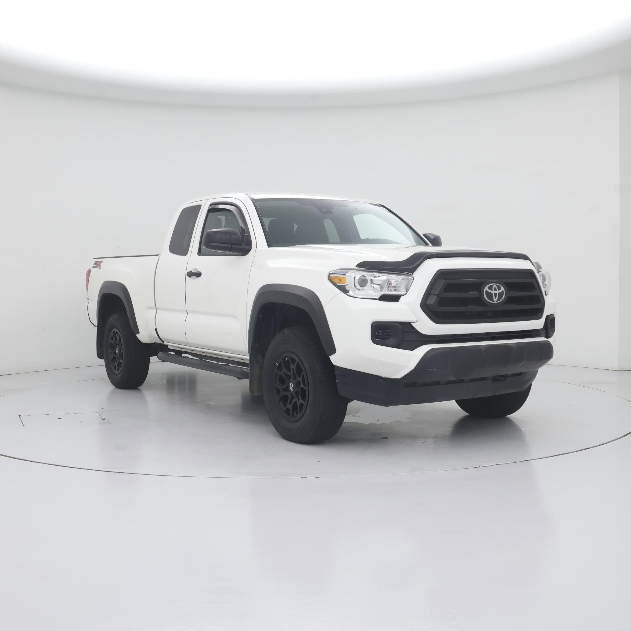 White 2020 Toyota Tacoma Pickup Truck Four-Wheel Drive Automatic