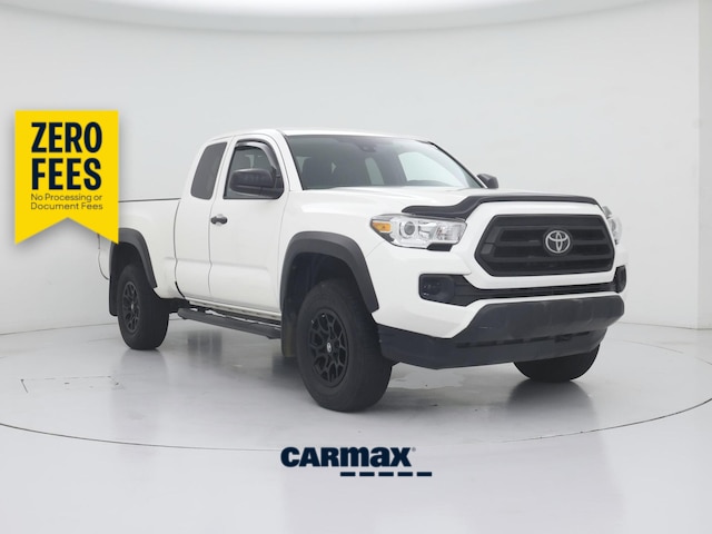 White 2020 Toyota Tacoma Pickup Truck Four-Wheel Drive Automatic