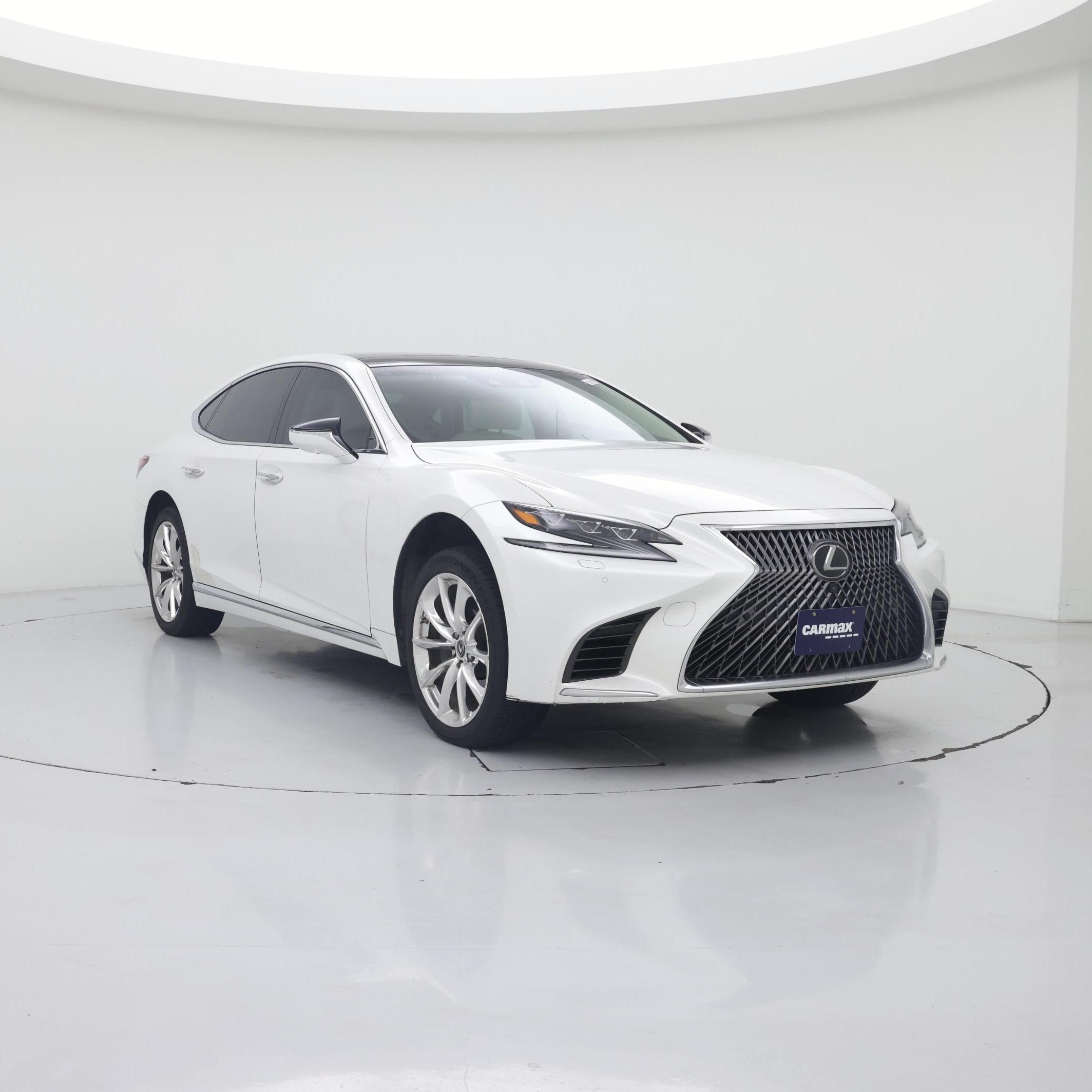 White 2018 Lexus LS Sedan Rear-Wheel Drive Automatic