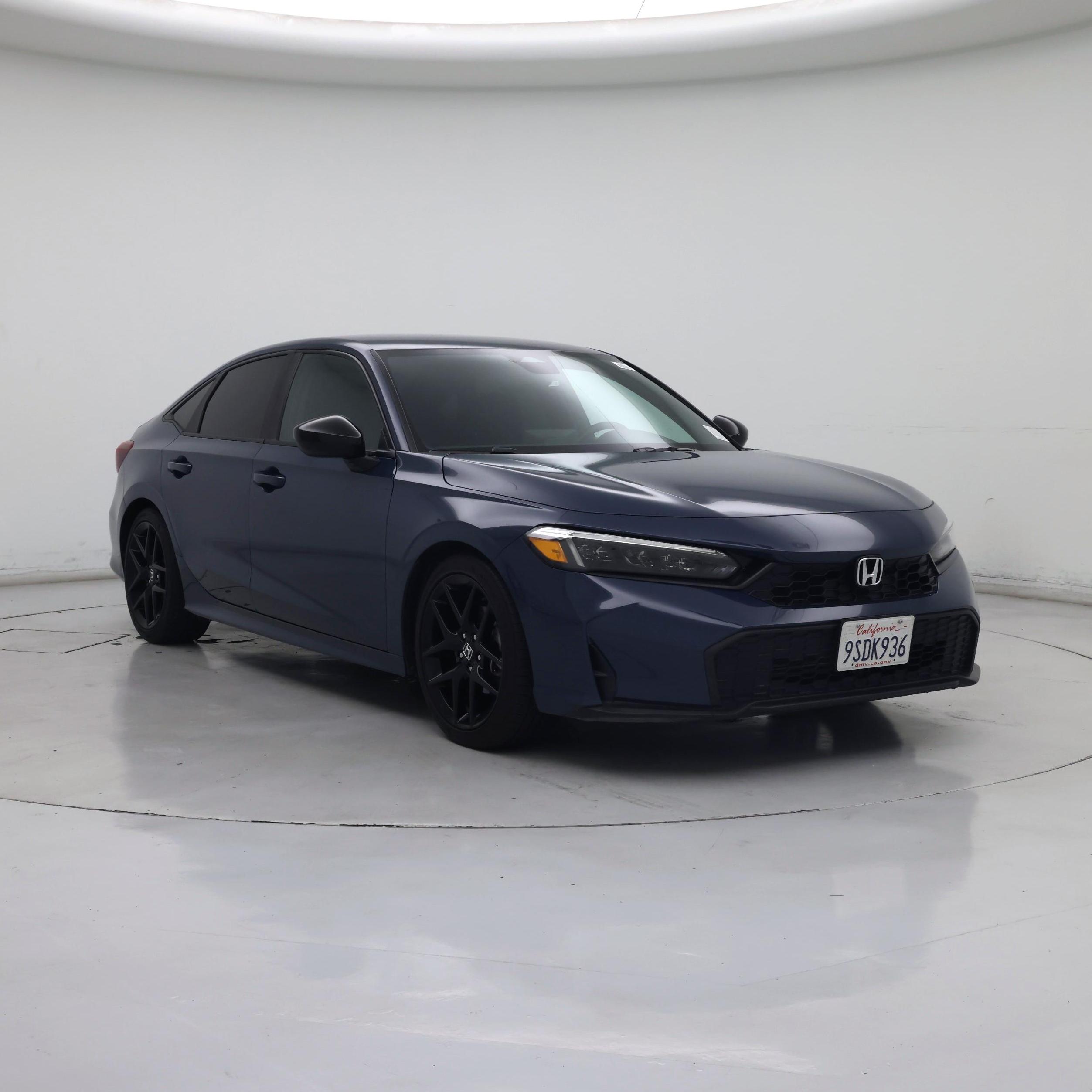 Blue 2025 Honda Civic Sedan Front-Wheel Drive Automatic