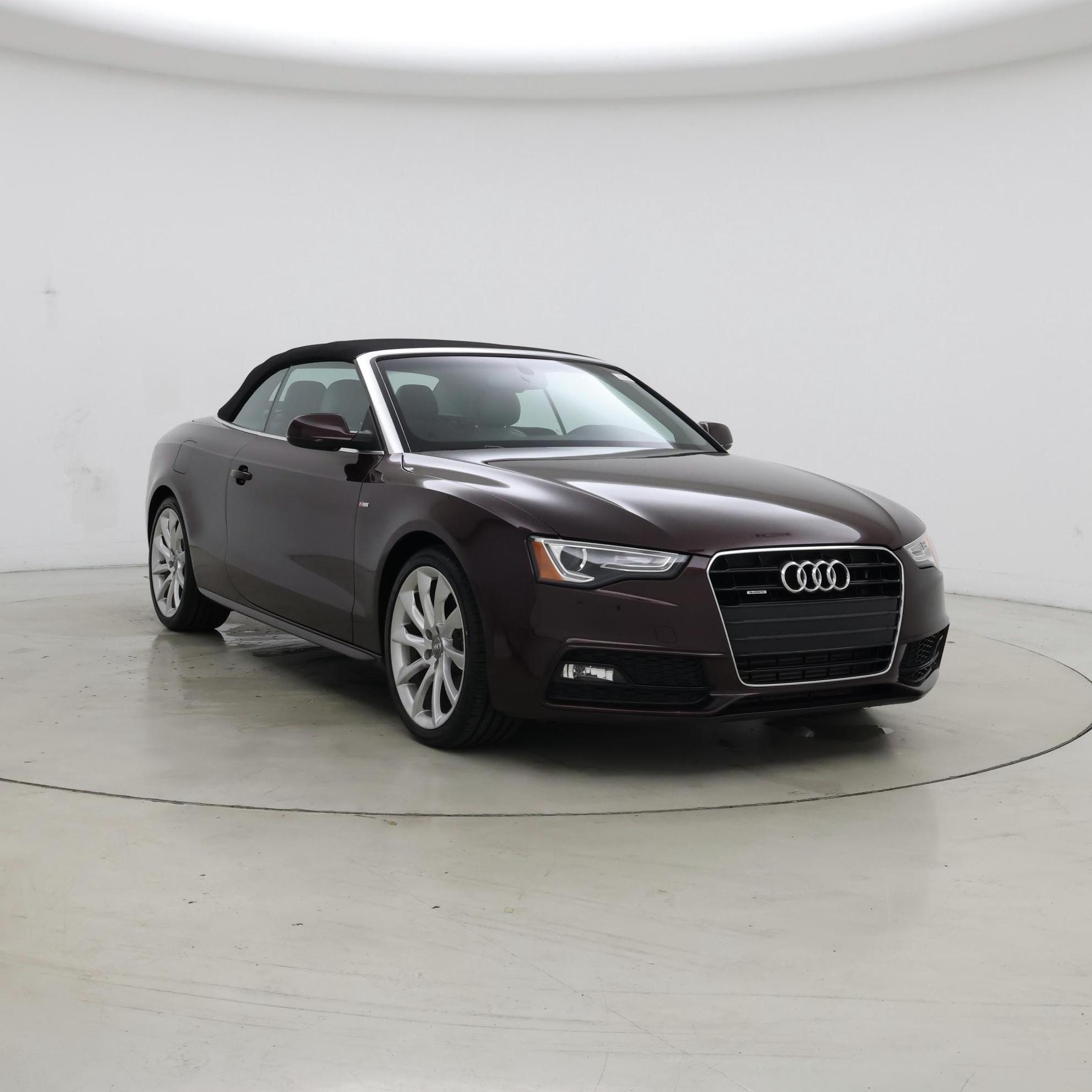 Red (Burgundy) 2015 Audi A5 Convertible All-Wheel Drive Automatic