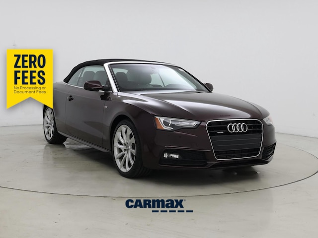 Red (Burgundy) 2015 Audi A5 Convertible All-Wheel Drive Automatic