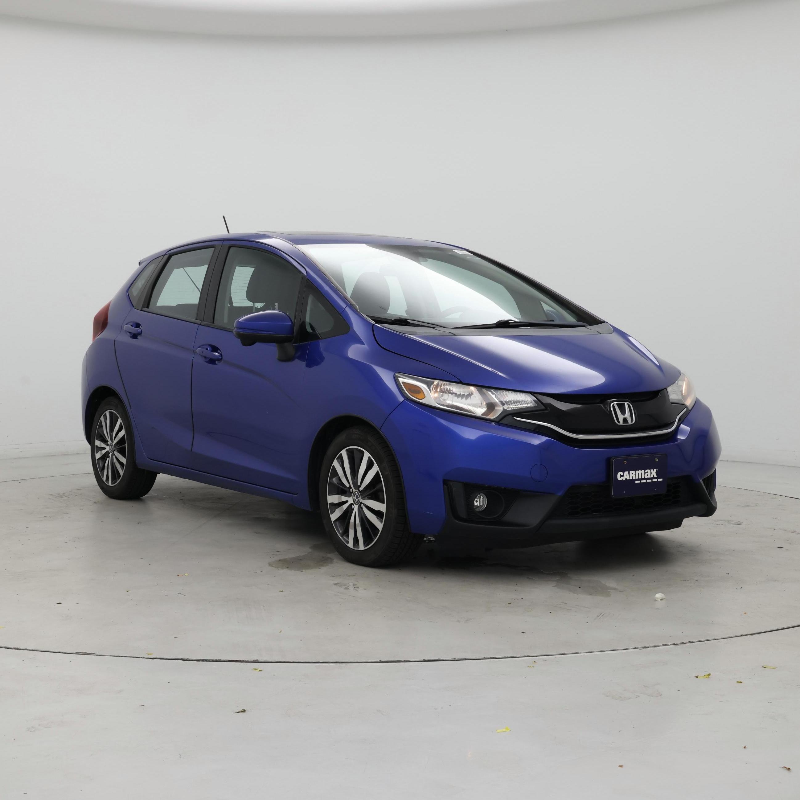 Blue 2015 Honda Fit Hatchback Front-Wheel Drive Automatic