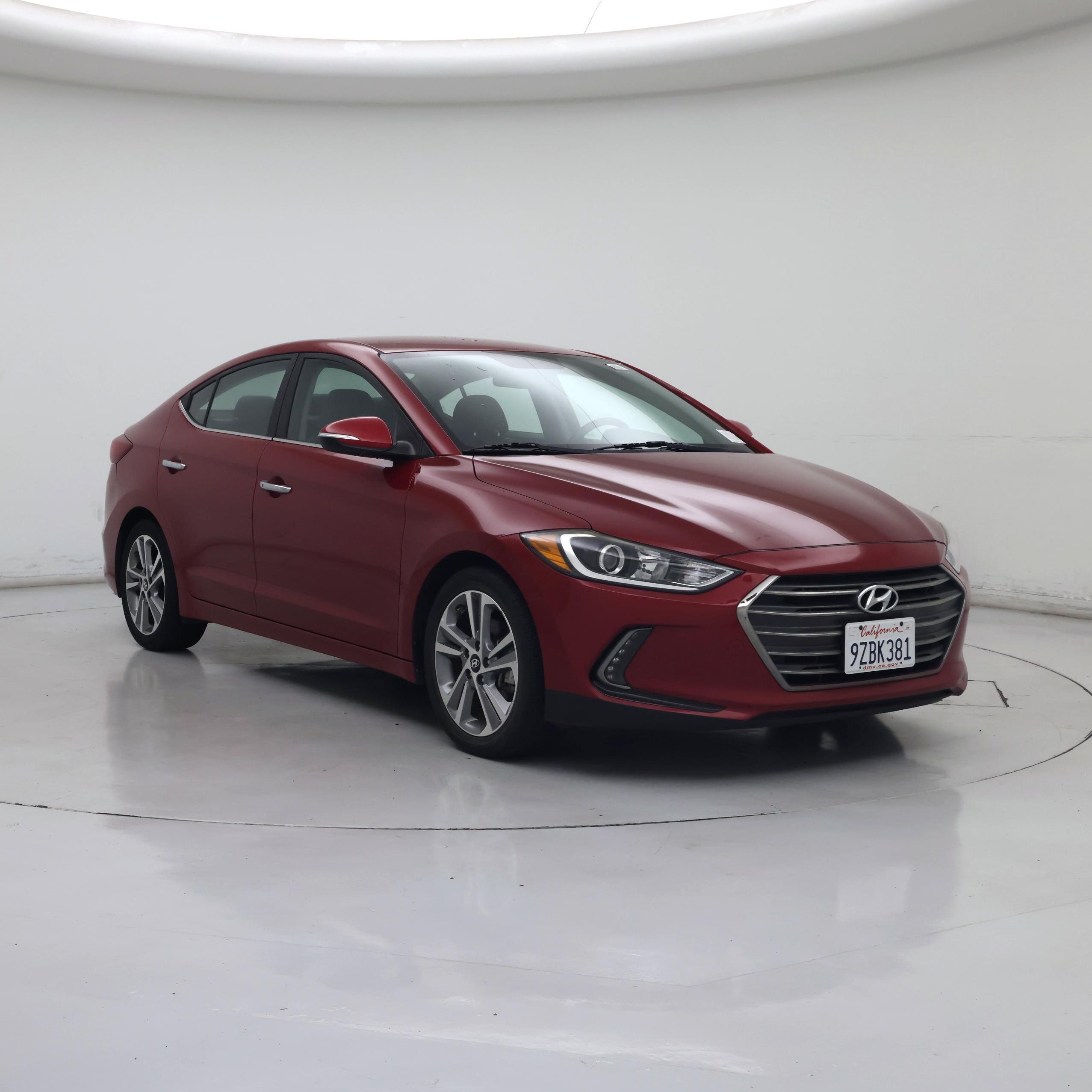 Red 2017 Hyundai Elantra Sedan Front-Wheel Drive Automatic