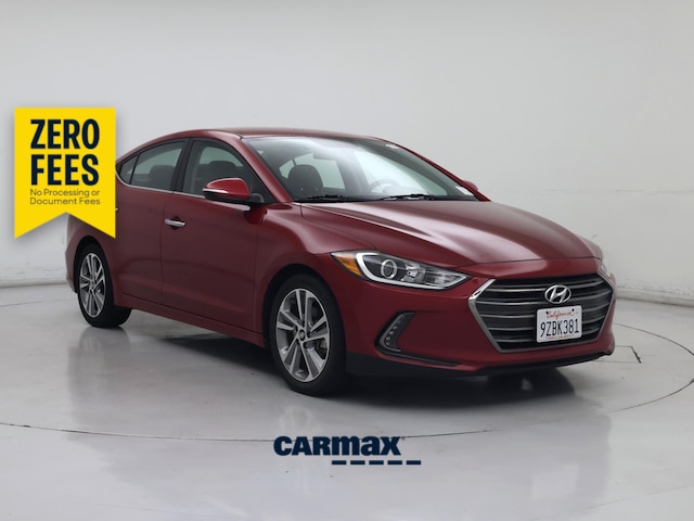 Red 2017 Hyundai Elantra Sedan Front-Wheel Drive Automatic