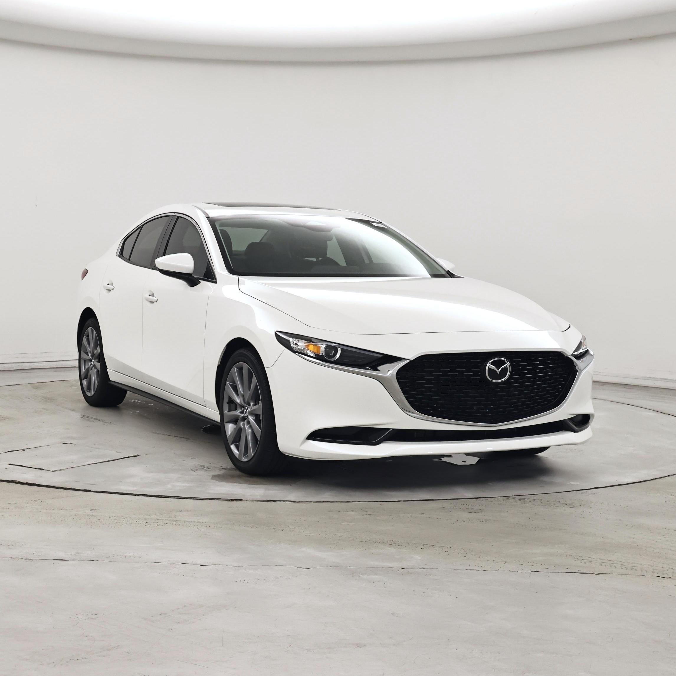 White 2025 Mazda MAZDA3 Sedan Front-Wheel Drive Automatic