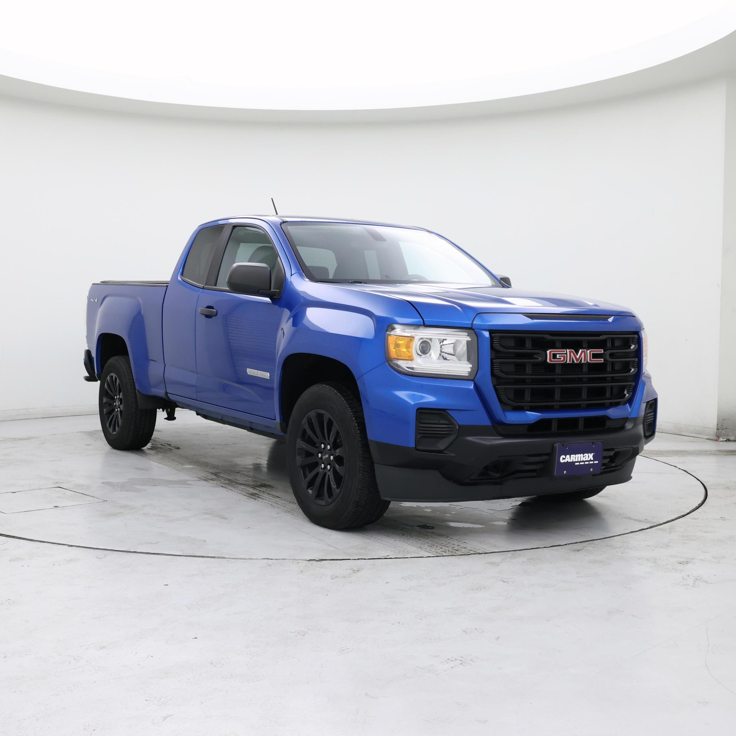 Blue 2022 GMC Canyon Pickup Truck Four-Wheel Drive Automatic
