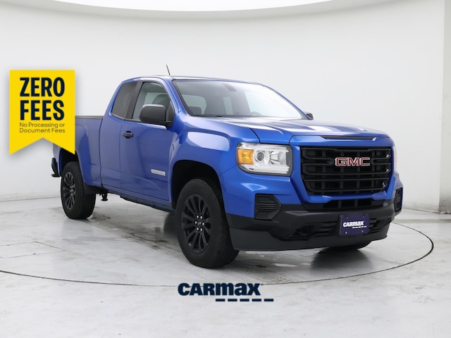 Blue 2022 GMC Canyon Pickup Truck Four-Wheel Drive Automatic