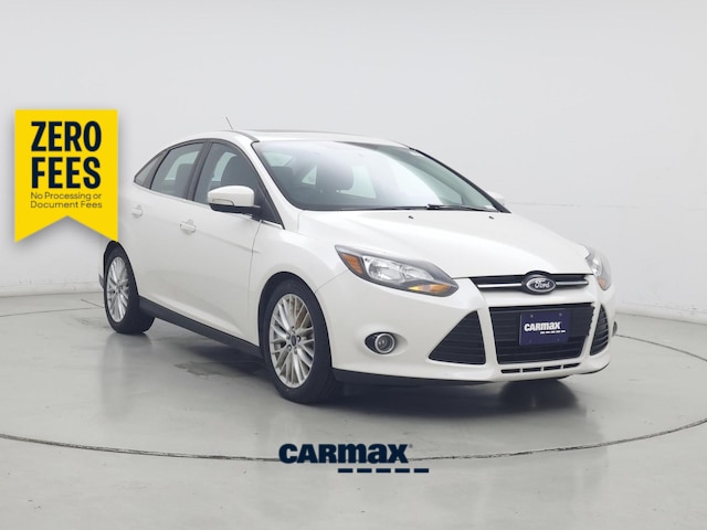 White 2014 Ford Focus Sedan Front-Wheel Drive Automatic