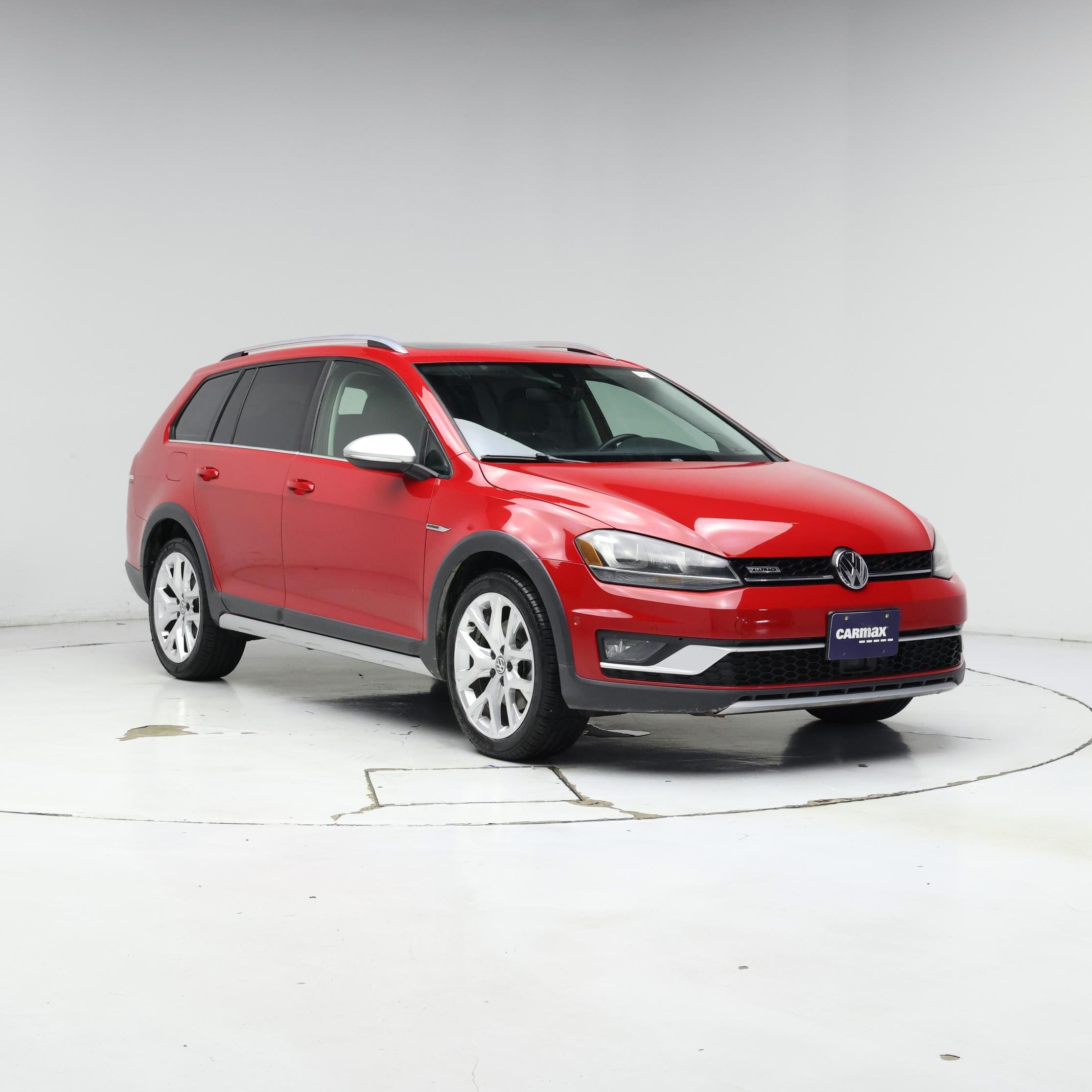 Red 2017 Volkswagen Golf Alltrack Wagon All-Wheel Drive Automatic