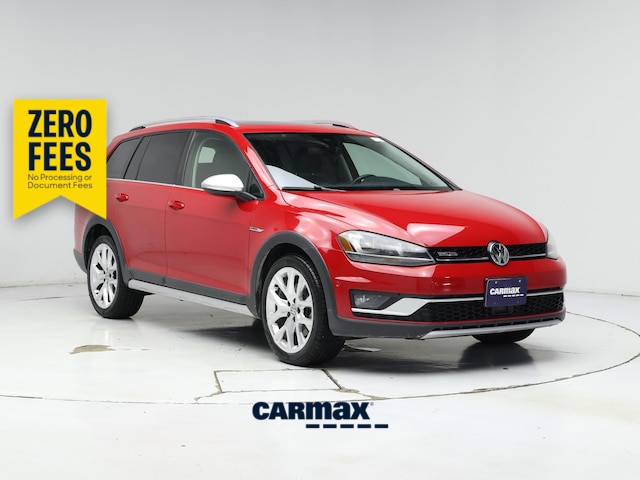 Red 2017 Volkswagen Golf Alltrack Wagon All-Wheel Drive Automatic