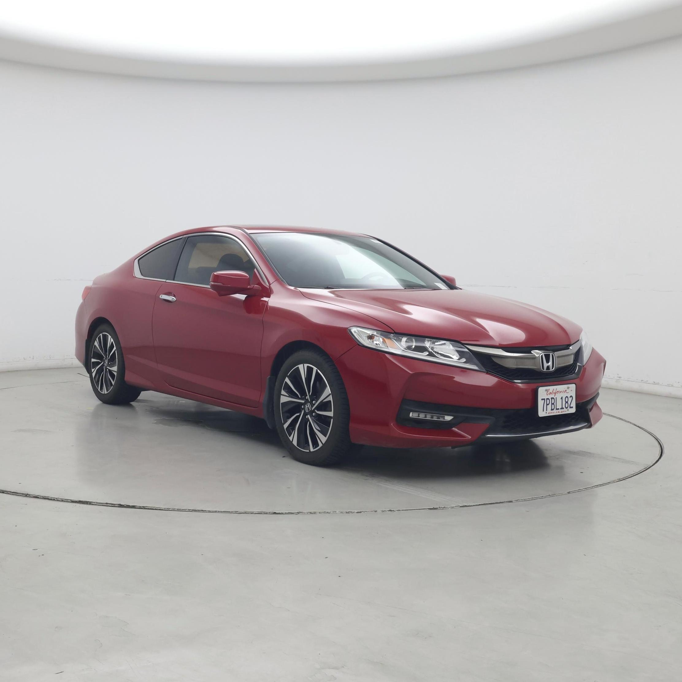 Red 2016 Honda Accord Coupe Coupe Front-Wheel Drive Manual