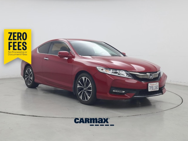 Red 2016 Honda Accord Coupe Coupe Front-Wheel Drive Manual