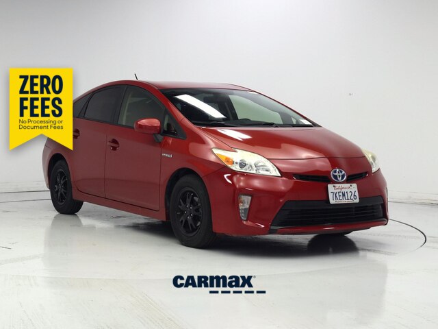 Red 2015 Toyota Prius Hatchback Front-Wheel Drive Automatic