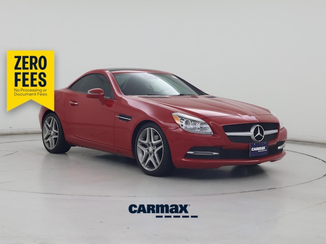 Red 2016 Mercedes-Benz SLK Convertible Rear-Wheel Drive Automatic