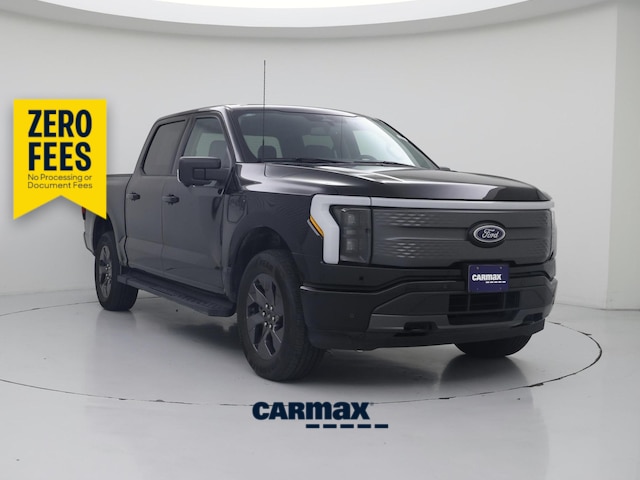 Black 2023 Ford F-150 Lightning Pickup Truck All-Wheel Drive Automatic