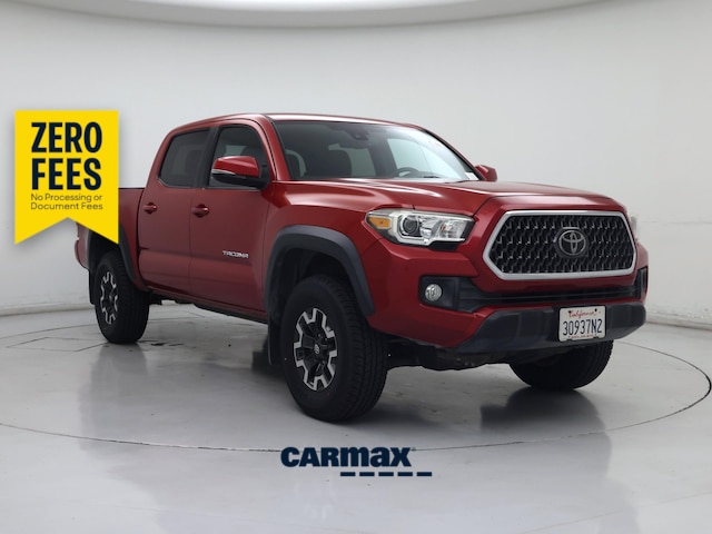 Red 2018 Toyota Tacoma Pickup Truck Four-Wheel Drive Automatic