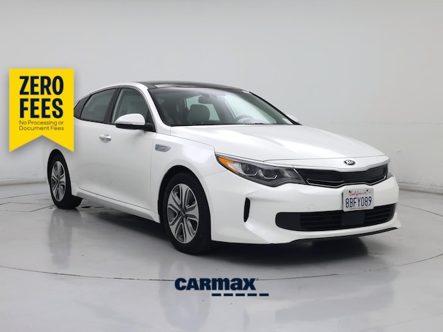 White 2017 Kia Optima Hybrid Sedan Front-Wheel Drive Automatic