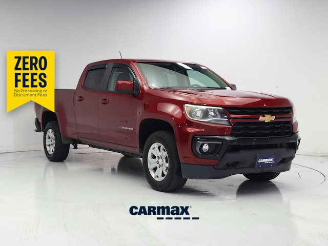 Red 2021 Chevrolet Colorado Pickup Truck Four-Wheel Drive Automatic