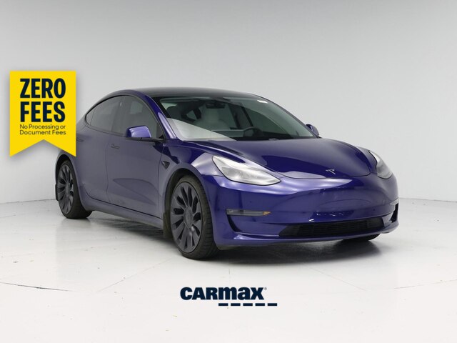 Blue 2021 Tesla Model 3 Sedan All-Wheel Drive Automatic