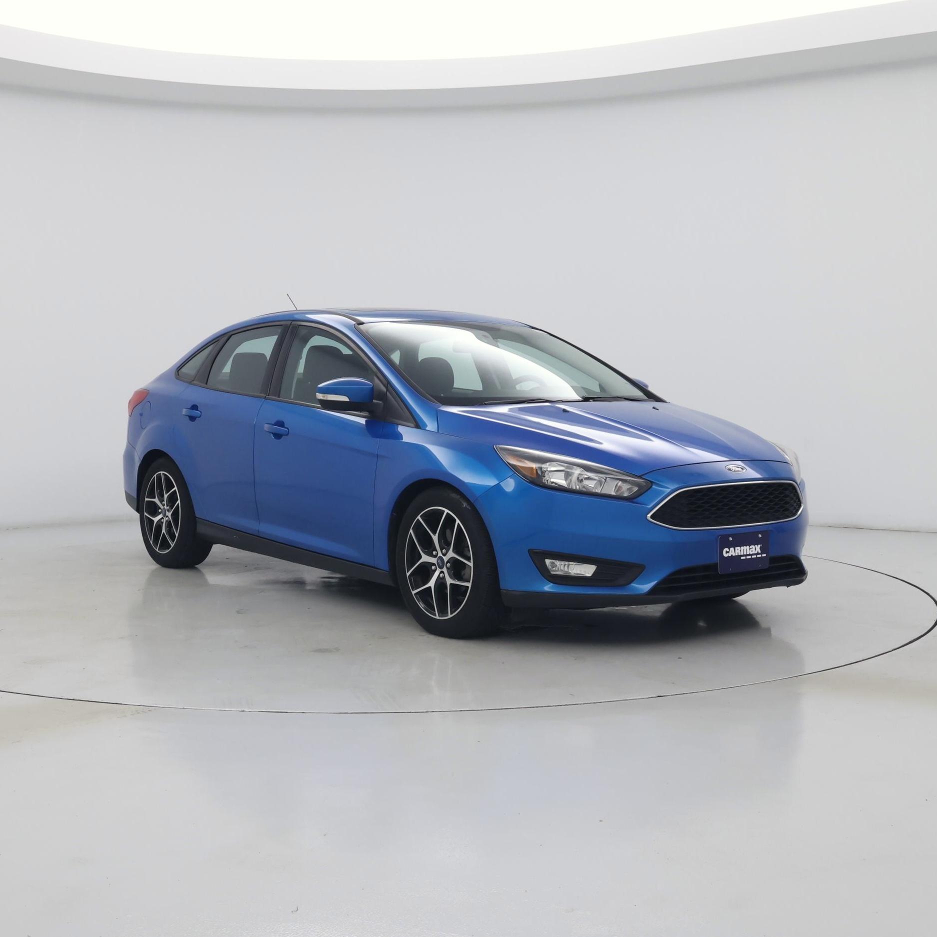 Blue 2017 Ford Focus Sedan Front-Wheel Drive Automatic