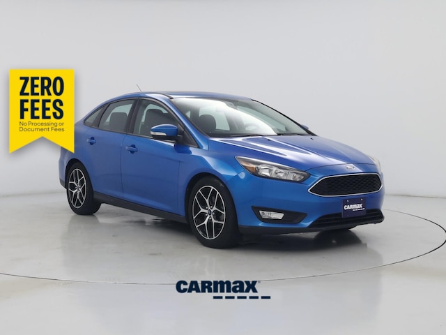 Blue 2017 Ford Focus Sedan Front-Wheel Drive Automatic