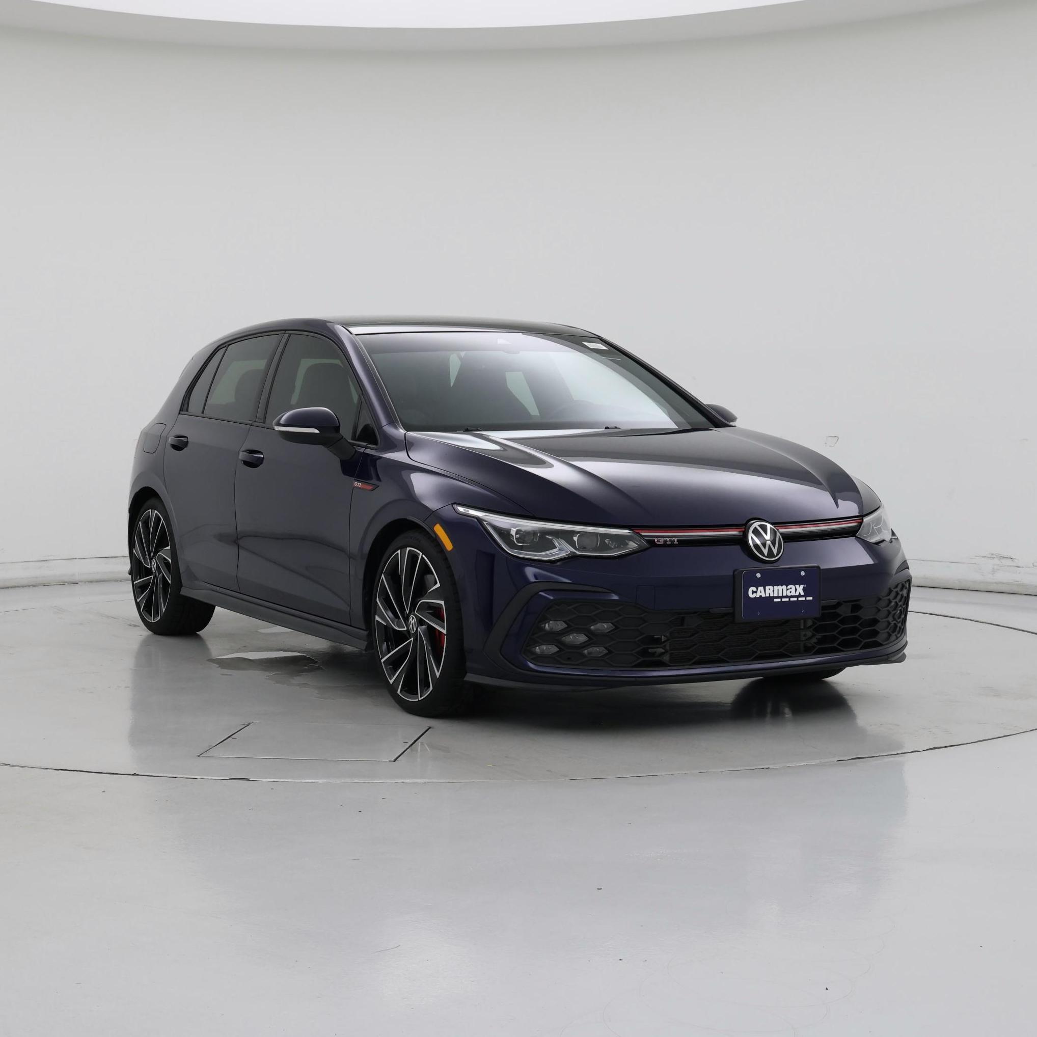 Blue 2022 Volkswagen Golf GTI Hatchback Front-Wheel Drive Automatic