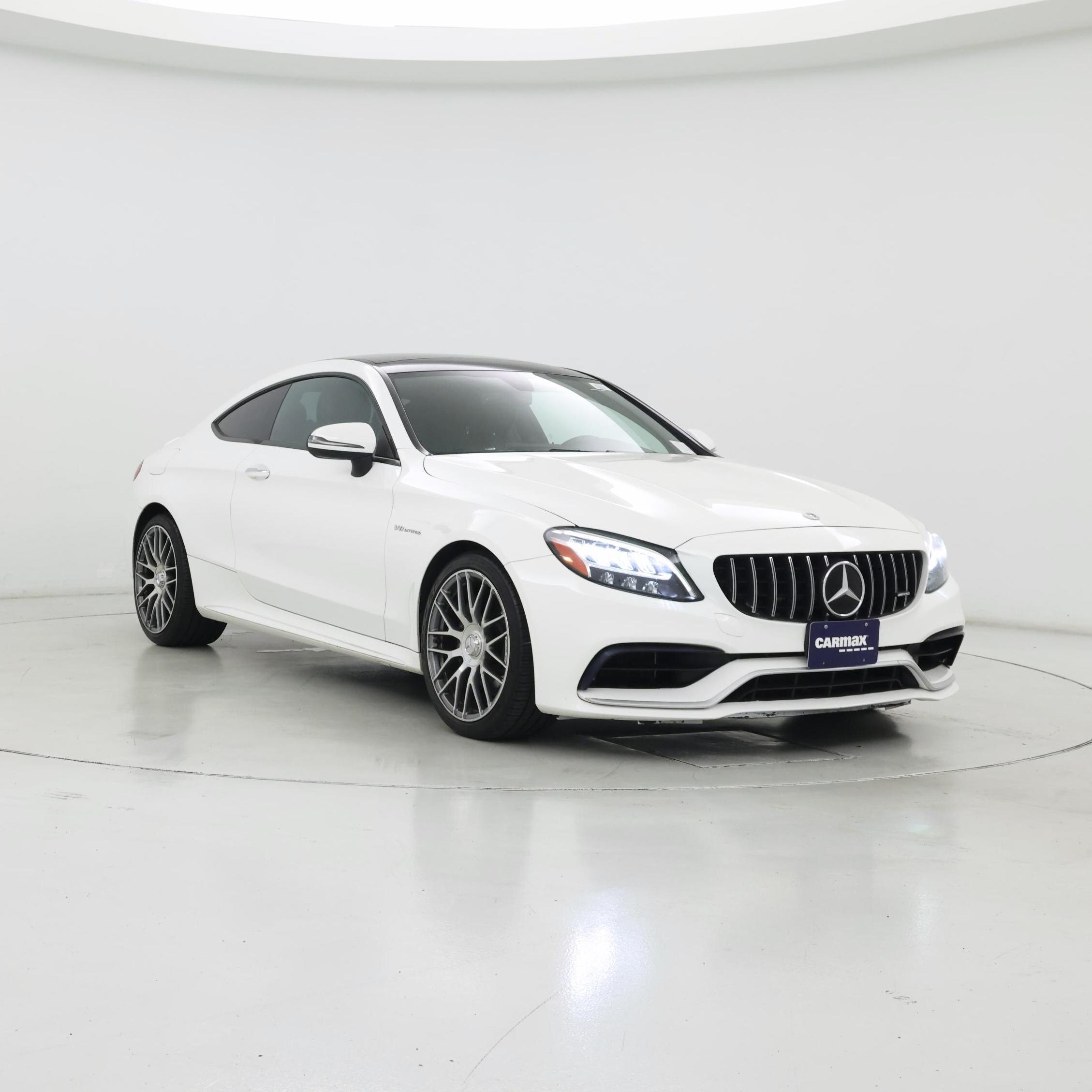 White 2020 Mercedes-Benz C-Class Coupe Rear-Wheel Drive Automatic