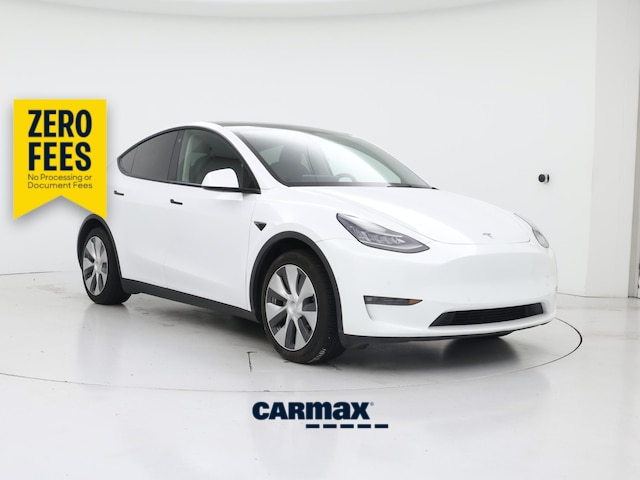 White 2021 Tesla Model Y SUV / Crossover All-Wheel Drive Automatic