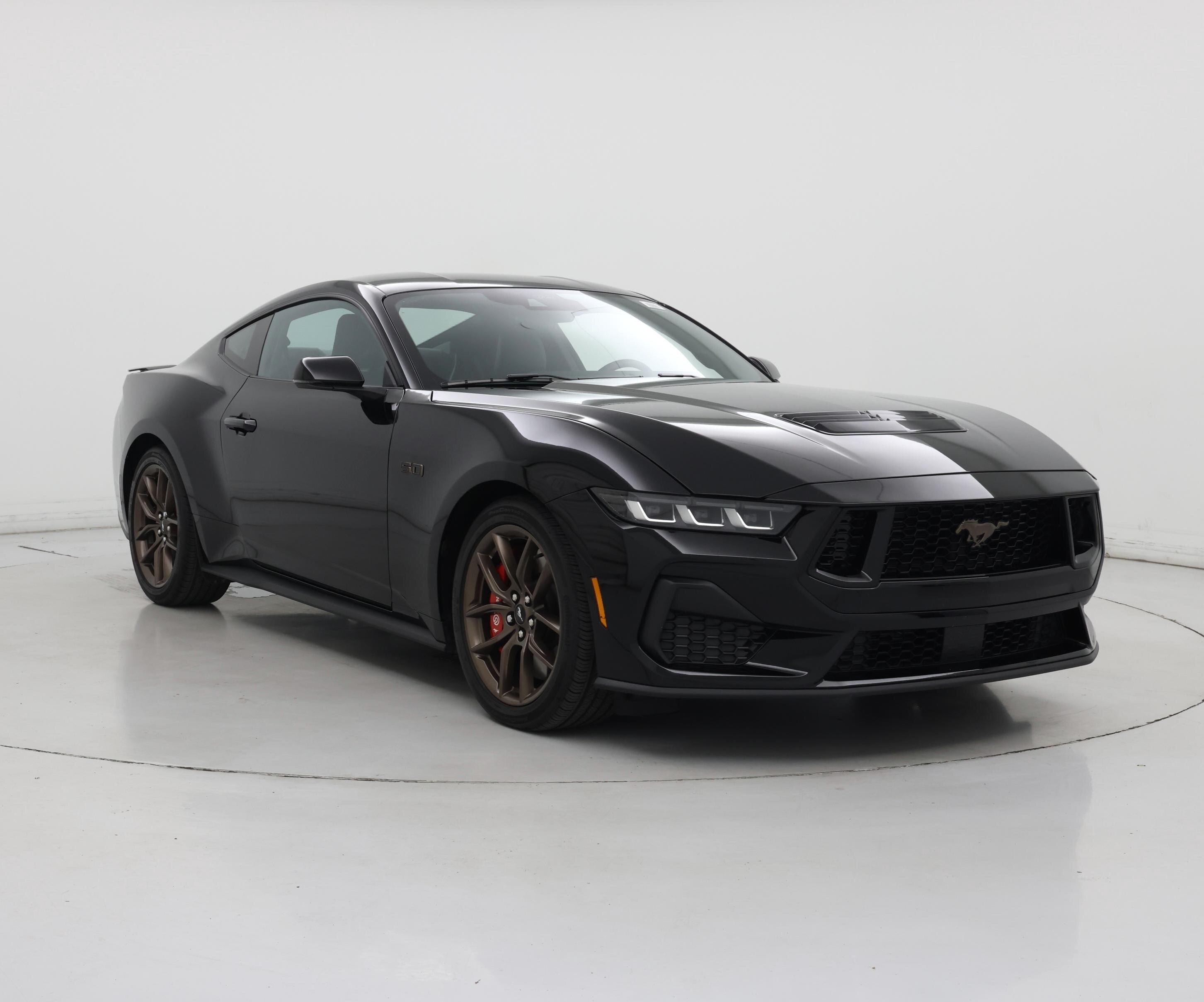 Black 2024 Ford Mustang Coupe Rear-Wheel Drive Automatic