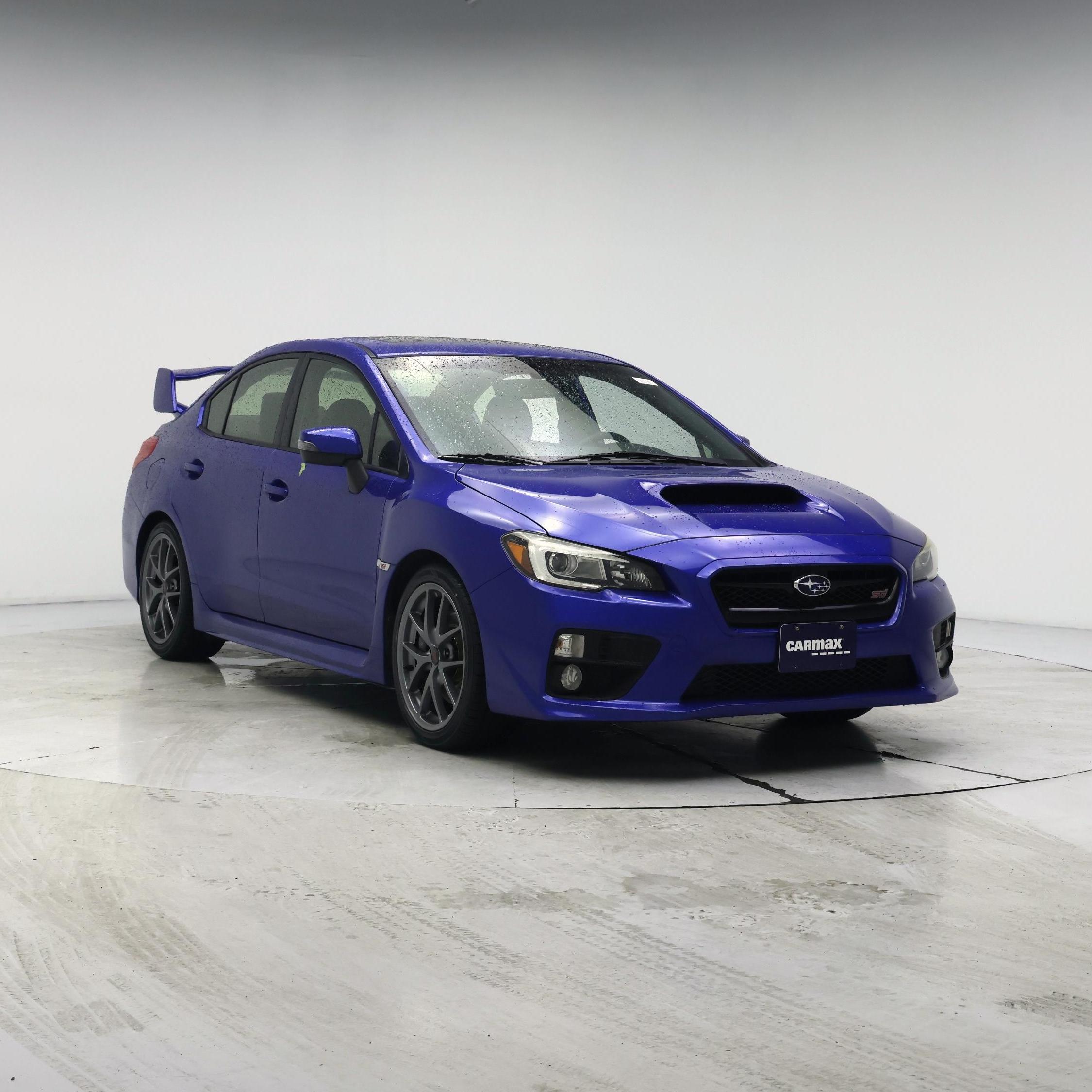 Blue 2016 Subaru WRX STI Sedan All-Wheel Drive Manual