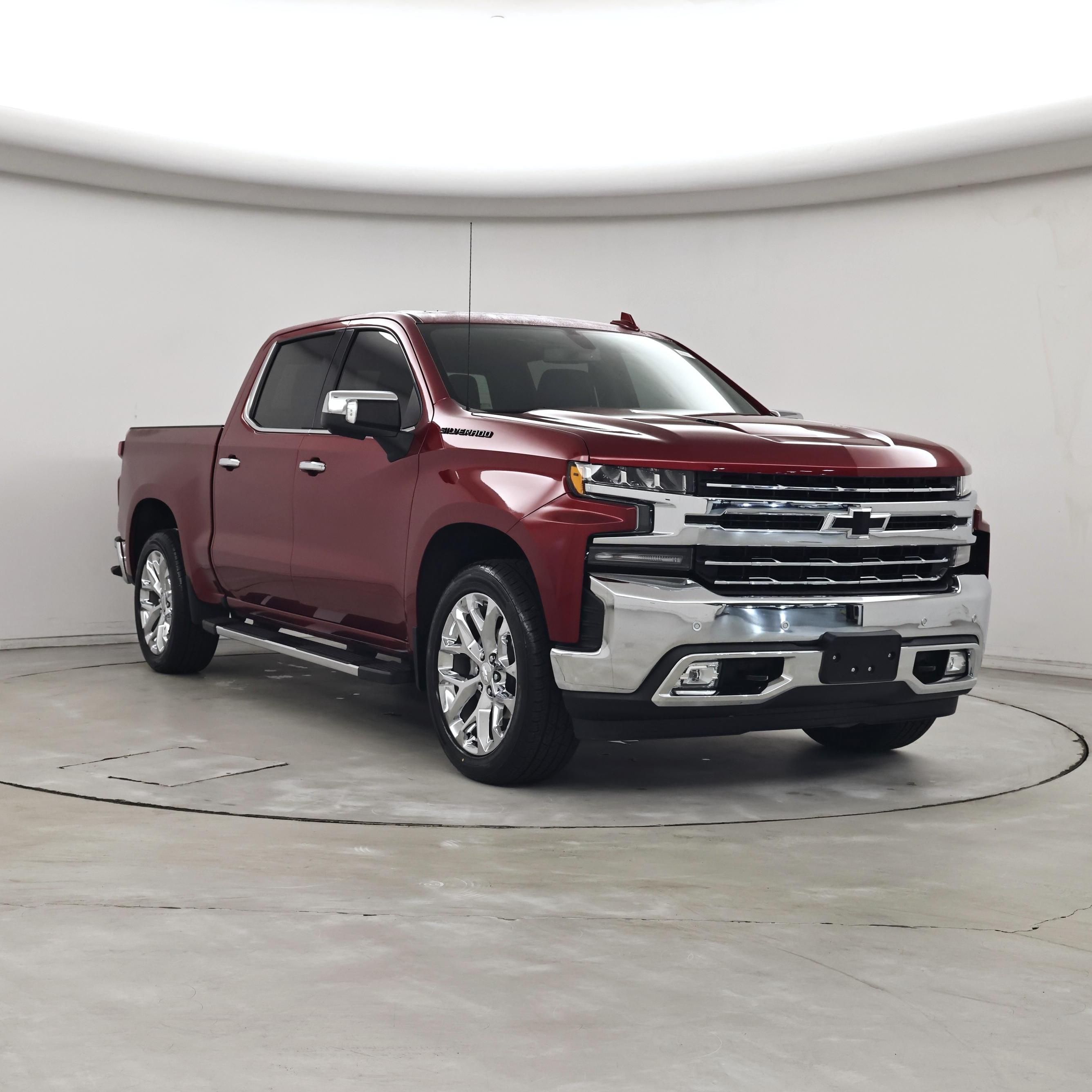 Red 2021 Chevrolet Silverado 1500 Pickup Truck Four-Wheel Drive Automatic
